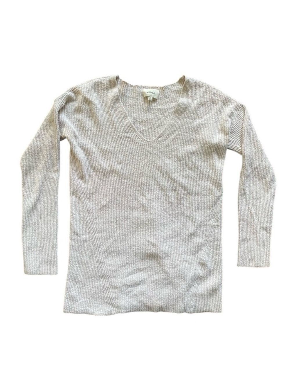 Wilfred Cream V Neck Sweater Small